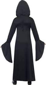 Halloween! Smiffys Kostüm Vamp, Rot und Schwarz, mit Kleid und Kapuze, Schnürdetail – Bild 3