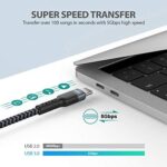 Nimaso USB C auf USB C 3.0 Kabel 2M,USB Typ C 60W 20V/3A Power Delivery Ladekabel USB C Schnellladekabel für iPad Pro 2021,MacBook Pro,Galaxy S20/S10/S21,Huawei P30,Google Pixel 3a/3,Xiaomi 9 – Bild 4