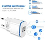 LUOATIP USB Ladegerät 2.1A/5V 2-Pack Ladeadapter 2-Port Netzteil Stecker Adapter Steckdose Stromadapter Netzstecker Ladestecker kompatibel für iPhone 11 Pro max/X 8/7/6, Samsung Galaxy, Huawei, Handy – Bild 5