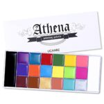 20 Farben Gesicht Body Painting Öl, sicher für Kinder/Erwachsene Flash Tattoo Malerei Kunst, Halloween Party Make-up Kostüm Professionelle Beauty Palette – Bild 2