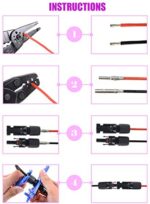 GTIWUNG , Männlich/Weiblich Solarpanel Kabelstecker, Solar Panel Kabel Anschlüsse Stecker, Photovoltaik Steckverbinder mit Schraubenschlüssel – Bild 5