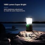 LE LED Campinglampe Tragbar, Superhell wiederaufladbare Suchscheinwerfer mit Bügel und Haken, 4 Helligkeiten Dimmbar, Notfallleuchte für Stromausfällen, Wandern, Notfall, Ausfälle – Bild 2