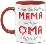 Tassenbrennerei Tasse mit Spruch Mama Wird zur Oma befördert - Du wirst Oma Loading Geschenk – Bild 2