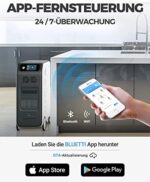 BLUETTI Powerstation EP500, 5100Wh LiFePO4 Stromspeicher, 2000W Nennleistung mit 3 AC-Ausgängen (4800W Peak) und 1200W Max Solar-Eingang, nahtlose USV für den Heimgebrauch, Stromausfall – Bild 6