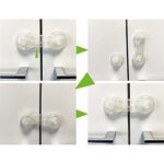 10 Stk. Offgridtec Türsicherung für Baby Schubladensicherung Kindersicherung Türriegel Transparent – Bild 5