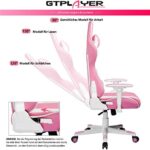 GTPLAYER Gaming Stuhl Bürostuhl Zocker Gamer Ergonomischer Stuhl Einstellbare Armlehne Einteiliger Stahlrahmen Einstellbarer Neigungswinkel – Bild 5