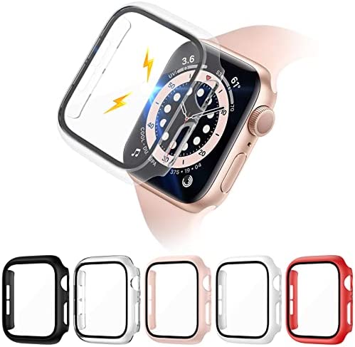 VASG [5 Stück] Hülle Kompatibel mit Apple Watch Series 6/5/4/SE