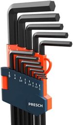 Presch Innensechskant Satz 13 tlg mit Kugelkopf HX - Profi Innensechskantschlüssel Set - Schlüssel klein und kompakt mit Halter – Bild 4