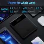 Powerbank Laptop Baseus PD 100 W 20000 mAh USB C Power Bank Slim Externe Batterien QC 4.0 Schnellladegerät für Laptops MacBook Dell XPS iPad iPhone 13/12 Samsung Galaxy Switch Airpods – Bild 3