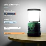 LE LED Campinglampe Tragbar, Superhell wiederaufladbare Suchscheinwerfer mit Bügel und Haken, 4 Helligkeiten Dimmbar, Notfallleuchte für Stromausfällen, Wandern, Notfall, Ausfälle – Bild 6