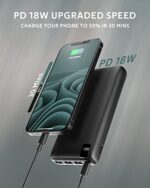 A ADDTOP Powerbank 26800mAh, USB C externer Akku mit 18W Power Delivery, Tragbares Ladegerät mit 4 Ports kompatibel mit Smartphone, Tablets und mehr – Bild 2