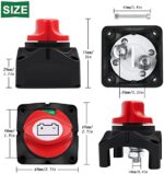 Bolatus Batterie Trennschalter 12V 24V 48V Batterieschalter 1-2-Both-OFF, 275A Hauptschalter Stromschalter Akku Trennen Master für Auto LKW Boot Jacht Wohnwagen Motorrad KFZ – Bild 4