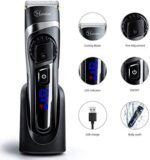 Hatteker Profi Haarschneidemaschine Haarschneider Herren Bartschneider Barttrimmer Haartrimmer Präzisionstrimmer Langhaarschneider Trimmer Männer Akku- und Netzbetrieb Wasserdicht 3 In 1 – Bild 5