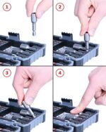 Bosch Professional 43tlg. Schrauber Bit Set Extra Hart (Kreuzschlitz-, Pozidriv-, Hex-, T-, TH-, S-Bit, Zubehör Bohrschrauber und Schraubendreher) – Bild 4