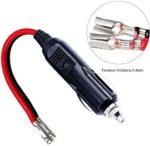 GTIWUNG, Zigarettenanzünder Stecker, 12V Autostecker mit 4 Stück 10A/15A Sicherung, KFZ-Zigarettenanzünder Stromversorgung Kordel für tragbare DVD-Player, Auto, LKW, Bus-Kamera, Auto DVR – Bild 3