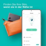 Tile Slim (2022) Bluetooth Schlüsselfinder, 1er Pack, 60m Reichweite, inkl. Community Suchfunktion, iOS und Android App, kompatibel mit Alexa und Google Home, schwarz – Bild 3