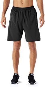 Herren Sport Shorts Schnell Trocknend Kurze Hose mit Reissverschlusstasch – Bild 2