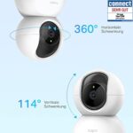 TP-Link Tapo C200 WLAN IP Kamera Überwachungskamera (Linsenschwenkung- und Neigung, 1080p-Auflösung, 2-Wege-Audio, Nachtsicht zu 9m, bis zu 128 GB lokaler Speicher auf SIM Karte) – Bild 2