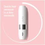 Braun FaceSpa Pro Beauty Set mit Gesichtsepilierer, Gesichtsreinigungsbürste, Aufsatz, Halter und Tasche, SE912, weiss/bronze & Face Mini-Haarentferner, für Damen, FS1000 – Bild 7