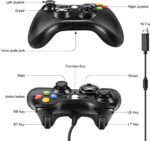 Zexrow Controller für Xbox 360, Gamepad Joystick mit Kabel, USB Controller für Microsoft Xbox 360 PC Windows 7/8/10 / XP – Bild 2
