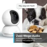 TP-Link Tapo C200 WLAN IP Kamera Überwachungskamera (Linsenschwenkung- und Neigung, 1080p-Auflösung, 2-Wege-Audio, Nachtsicht zu 9m, bis zu 128 GB lokaler Speicher auf SIM Karte) – Bild 5