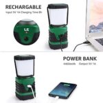 LE LED Campinglampe Tragbar, Superhell wiederaufladbare Suchscheinwerfer mit Bügel und Haken, 4 Helligkeiten Dimmbar, Notfallleuchte für Stromausfällen, Wandern, Notfall, Ausfälle – Bild 5