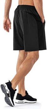 Herren Sport Shorts Schnell Trocknend Kurze Hose mit Reissverschlusstasch – Bild 4