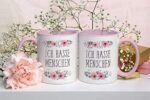 Ich Hasse Menschen Tasse mit Spruch lustig - Kaffeetasse rosa blumig - Spülmaschinenfest - beidseitig Bedruckt – Bild 3