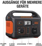 Jackery Explorer 500, 518Wh Tragbare Powerstation Mobiler Stromspeicher mit 230V/500W (Spitze 1000W) Steckdose + USB, Mobile Stromversorgung mit LCD-Anzeige für Party, Camping, Wohnmobil, Heimwerken – Bild 7