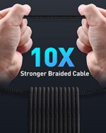 Baseus USB C Kabel, 100W PD 5A QC 4.0 Schnellladung USB C auf USB C Kabel, Zinklegierung Nylon geflochten Typ C kabel für Samsung S21 S20+ S10 Note 10 iPad Pro MacBook Pro – Bild 7