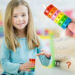 Kesote 2 Stück Lernspielzeug Mathematik Rechenrolle Einschulung Mathe Lernen Rechnen Spielzeug Schulanfang Schulkind Schuleinführung Geschenk Weihnachten – Bild 5