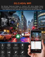 VANTRUE X4S Dual Dashcam Auto 4K+1080P WiFi , 2560X1440P 60FPS Vorne, Sternenlicht Nachtsicht, 24Std. Dual Bewegung Parküberwachung Autokamera, 3 Zoll IPS, Superkondensator, G-Sensor, Max 512GB – Bild 3