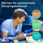 Premium-Deckenschlafsack, leicht Schlafsack mit Reissverschluss Indoor und Outdoor Camping Schlafsack für Erwachsene und Kinder Leichter Sommer – Bild 5