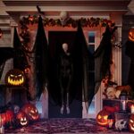 Boao Gruseliges Tuch Unheimlich Käsetuch Baumwolle Musselin Tücher Halloween Dekorationen für Spukhäuser Party Türöffnungen im Freien – Bild 6