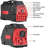 Powkey Tragbare Powerstation 407Wh/ 500W Reine Sinuswelle Solar Generatoren Akku mit 230V Ausgang/Car Lighter Port/USB Ausgabe,für Reise Camping Wohnmobil und als Notstromaggregat – Bild 2