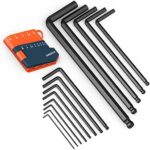 Presch Innensechskant Satz 13 tlg mit Kugelkopf HX - Profi Innensechskantschlüssel Set - Schlüssel klein und kompakt mit Halter – Bild 6