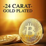 innoGadgets® Physische Bitcoin Medaille mit 24-Karat Echt-Gold überzogen. Wahres Sammlerstück mit Schutzhülle, Münzkapsel. Perfekt für jeden Bitcoin-Fan – Bild 2