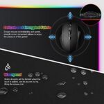 Gaming Mousepad RGB Mauspad Gaming Mauspad mit 14 Beleuchtungs Modi Wasserdicht Anti Rutsch für Computer PC Professionelle Gamer … – Bild 6
