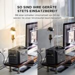 EcoFlow RIVER Pro Tragbare Power Station 720Wh, Stromversorgung mehrerer Geräte, Aufladung 0 auf 80% innerhalb von 1 Stunde, für Camping, Home Backup Notfall, Outdoor, Wohnmobil, Netzunabhängig – Bild 4