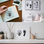 3 pcs Baby Abdruck set Nabance Baby Handabdruck und Fussabdruck Clean Touch Stempelkissen Baby Handprint Babyhaut kommt nicht mit Farbe in Berührung für Baby Shower Familie Geschenk – Bild 5