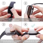 Misxi Transparent Hard Hülle Mit Glas Displayschutz Kompatibel mit Apple Watch Series 6 / SE/Serie 5 / – Bild 8