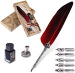 VABNEER Schreibfeder Kalligraphie Feder Vintage Federstift Tinte Set Antiken Feder Kalligraphie Stift für den Selbstgebrauch, Executive Gift und Antique Desk Decor