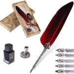 VABNEER Schreibfeder Kalligraphie Feder Vintage Federstift Tinte Set Antiken Feder Kalligraphie Stift für den Selbstgebrauch, Executive Gift und Antique Desk Decor