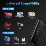 Powerbank Laptop Baseus PD 100 W 20000 mAh USB C Power Bank Slim Externe Batterien QC 4.0 Schnellladegerät für Laptops MacBook Dell XPS iPad iPhone 13/12 Samsung Galaxy Switch Airpods – Bild 6