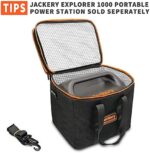 Jackery Eva Tragetasche für Explorer 1000 Portable Power Station Solar Generator, Schwarz (E1000 Nicht im Lieferumfang enthalten) – Bild 3