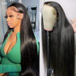 Full 360 Lace Front Human Hair Wigs Straight Echthaar Perücke Damen Glueless – Bild 2