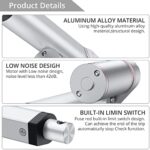 Justech Linearmotor Verstellantrieb Toröffner Linear Actuator Motor 12v DC 750N 100mm Lineartechnik Electric Motor Putter Gleichstrommotor Elektro Zylinder Schubstangenmotor für Auto Möbel usw. – Bild 2