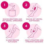 Veet Zuckerpaste mit Arganöl, geeignet zur Haarentfernung am Körper & den Beinen, Holzspatel & Stoffstreifen, Veet Sugaring – Bild 3