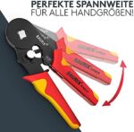 BAURIX® Crimpzange mit Aderendhülsen Set I Aderendhülsenzange selbsteinstellend [Für 0,25-10mm²] I Krimpzange, Crimpzangen, Crimp Zange, Presszange – Bild 5