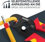 BAURIX® Crimpzange mit Aderendhülsen Set I Aderendhülsenzange selbsteinstellend [Für 0,25-10mm²] I Krimpzange, Crimpzangen, Crimp Zange, Presszange – Bild 3